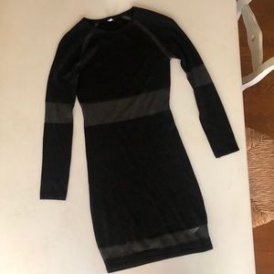 Topshop sheer black mini dress size 4